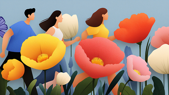 JPG 꽃 행복 컬러 일러스트 모션 자연 생명 날씨 사람 풍경 일상 달리기 운동 봄 활발 소중 즐거움 조화 뷰티풀 순간 화창 국내일러스트 AI일러스트 AI콘텐츠 식물 계절 감정 컨셉 건강 라이프 생태계 파일형식