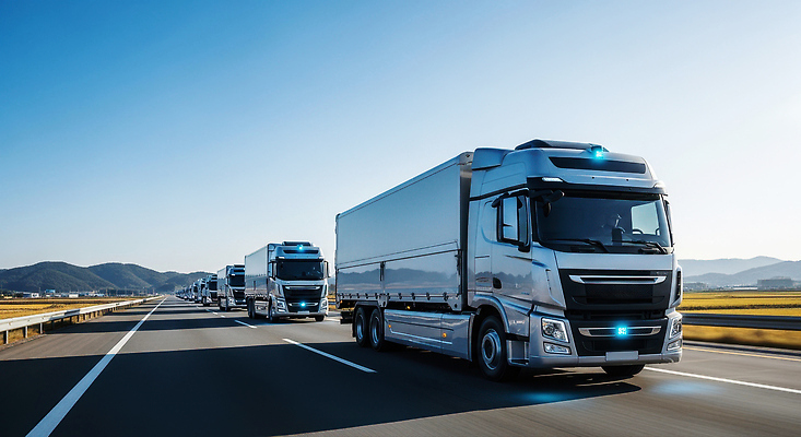 JPG 편집이미지 산업 도로 여행 교통 자동차 한국 안전 고속도로 물류 대형트럭 모빌리티 편집실사 AI포토 AI콘텐츠 아시아 길 육상교통 교통수단 교통시설 트럭 CG 파일형식