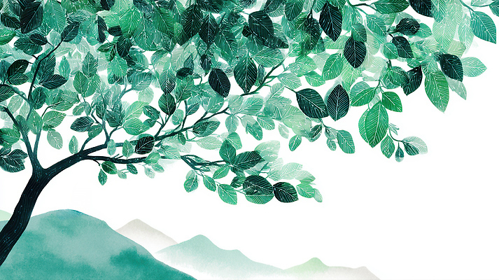JPG 나무 식물 계절 일러스트 자연 생명 바람 날씨 나뭇잎 산 건강 풍경 일상 평화 환경 시원함 그림 생태계 자연친화 국내일러스트 AI일러스트 AI콘텐츠 자연요소 컨셉 잎 라이프 파일형식