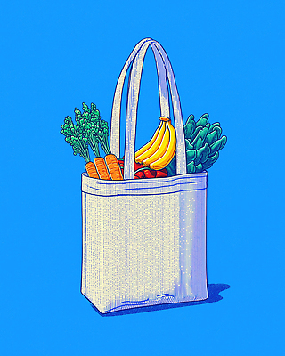 JPG 디자인 컬러 채소 과일 일러스트 자연 바나나 건강 요리 그래픽 쇼핑 식사 당근 신선 시장 장바구니 유기농 아스파라거스 편리함 아이템 국내일러스트 AI일러스트 AI콘텐츠 웰빙 컨셉 뿌리채소 바구니 생태계 파일형식