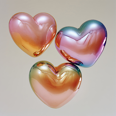 JPG 무료이미지 편집이미지 디자인 감정 예술 컬러 유리 표면 따뜻함 장식 반사 하트 광택 뷰티풀 창의성 편집3D AI컴퓨터그래픽 AI콘텐츠 모양 재질 3D 파일형식 무료콘텐츠