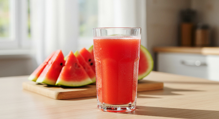 JPG 편집이미지 음료 과일 수박 건강 요리 여름 주방 식사 주스 신선 시원함 준비 다과 편집실사 AI포토 AI콘텐츠 계절 디저트 CG 파일형식