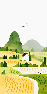 JPG 계절 일러스트 자연 조류 하늘 날씨 산 곡류 풍경 초원 일상 평화 농사 수확 농촌 작업 농부 조화 논밭 국내일러스트 AI일러스트 AI콘텐츠 동물 직업 컨셉 밭 농업 논 라이프 시골 생태계 파일형식