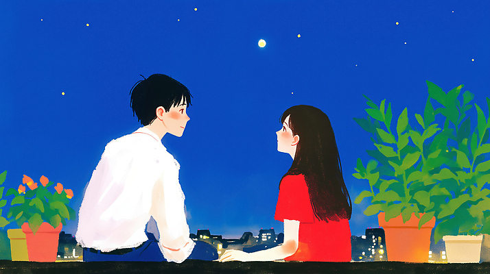 JPG 식물 커플 꽃 행복 감정 별 야경 일러스트 하늘 대화 사랑 웃음 친구 청춘 소풍 노을 손잡기 이불 도시 소통 국내일러스트 AI일러스트 AI콘텐츠 자연요소 컨셉 관계 침구 모션 표정 말하기 야외활동 야간 파일형식 풍경_경치