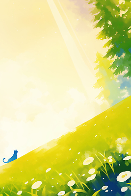 JPG 동물 꽃 행복 여유 일러스트 자연 초원 일상 여름 파란색 반려동물 햇빛 평화 고양이 산책 숲 산들바람 국내일러스트 펫로스증후군 반려동물장례 AI일러스트 AI콘텐츠 식물 계절 감정 컬러 컨셉 포유류 바람 휴식 라이프 태양 질병 생태계 장례 파일형식