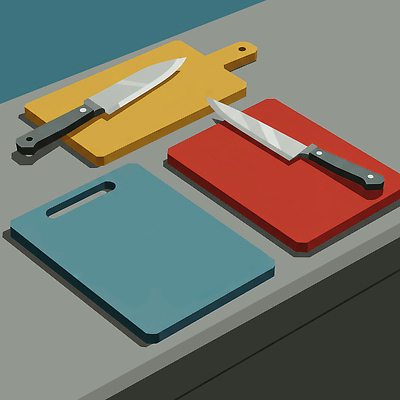 JPG 음식 컬러 일러스트 재료 주방용품 도마 손잡이 요리 안전 주방 식사 도구 칼 세척 준비 조리대 날카로움 스테인레스 국내일러스트 AI일러스트 AI콘텐츠 생활용품 3 파일형식