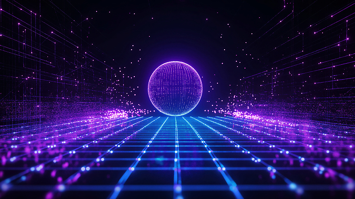 JPG 편집이미지 백그라운드 패턴 추상 기술 빛 반짝임 우주 디지털 자료 원형 중앙 전기에너지 전자 조화 상상력 사이버펑크 이미지편집 AI컴퓨터그래픽 AI콘텐츠 도형 무늬 모션 에너지 파일형식 SF