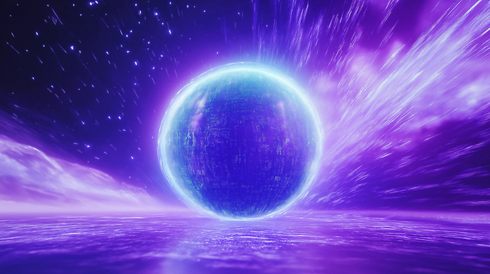 JPG 편집이미지 컬러 하늘 미래 밝음 풍경 빛 우주 보라색 신비 오브젝트 장면 스페이스 사이버펑크 이미지편집 AI컴퓨터그래픽 AI콘텐츠 도형 컨셉 파일형식 SF