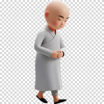 아시아 컨셉 생각 종교건축 모션 성직자 파일형식 승려 캐릭터 걷기 사찰 승복 명상 평화 사색 만화 한국 전통 귀여움 애니메이션 문화 편집이미지 PNG