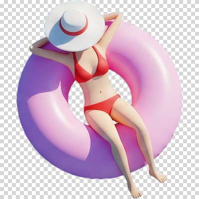 편집이미지 모자 여자 수영복 휴식 수영장 해변 물 여름 햇빛 수영 선탠 더위 편안함 PNG 자연요소 잡화 옷 계절 바다 컨셉 날씨 사람 태양 수상스포츠 감각 파일형식