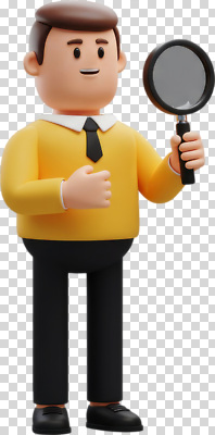 컨셉 신체부위 파일형식 캐릭터 확대경 탐정 검사_조사 손 탐색 장면 만화 애니메이션 귀여움 모션 표정 편집이미지 PNG