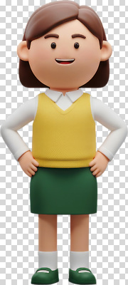 옷 감정 컨셉 표정 사람 외투 파일형식 캐릭터 애니메이션 어린이 자신감 포즈 조끼 하의 만화 디자인 웃음 창의력 표현 귀여움 편집이미지 PNG