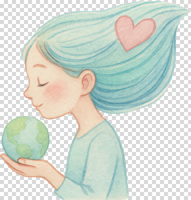 편집이미지 감정 지구 예술 자연 사랑 미소 소녀 평화 자연보호 순수 감성 지구촌 PNG 관심 여자 어린이 컨셉 표정 보호 생태계 파일형식