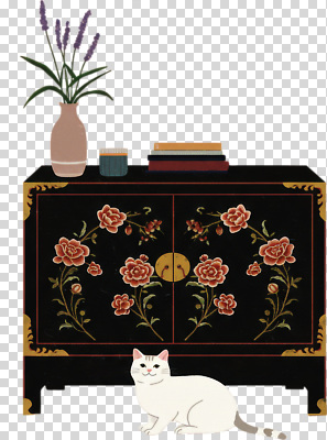 편집이미지 화분 가구 꽃무늬 유리병 주택 실내 장식 책 인테리어 자전거 고양이 장롱 편안함 조화 PNG 꾸미기 디자인 꽃 생활용품 무늬 포유류 병_용기 내부 건물 반려동물 바이크 감각 파일형식
