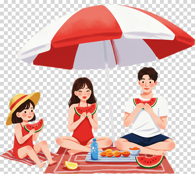 편집이미지 수영복 어린이 과일 우산 가족 남편 수박 취미 해변 여름 햇빛 소풍 아내 놀이터 즐거움 PNG 옷 계절 감정 바다 관계 놀이 사람 태양 야외활동 파일형식