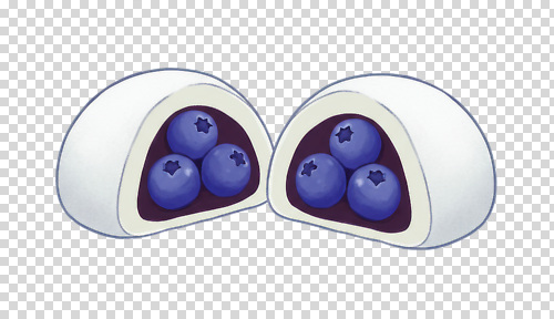 편집이미지 한국전통 음식 디저트 떡 식사 신선 맛 즐거움 블루베리 조화 PNG 사리 전통 감정 컨셉 과일 한국 파일형식