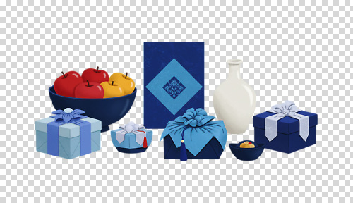 편집이미지 전통 디자인 문화 과일 탁자 한국 선물 장식 파란색 선물상자 추석 사과 포장지 PNG 선박 명절 아시아 컬러 가구 수상교통 포장 상자 파일형식