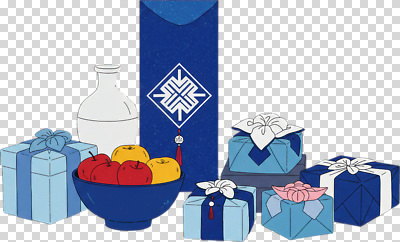 편집이미지 전통 그릇 디자인 기념일 음식 탁자 선물 풍경 장식 파란색 축하 사과 포장지 PNG 연회 주례 식기 컬러 가구 컨셉 과일 포장 이벤트 잔치 파일형식