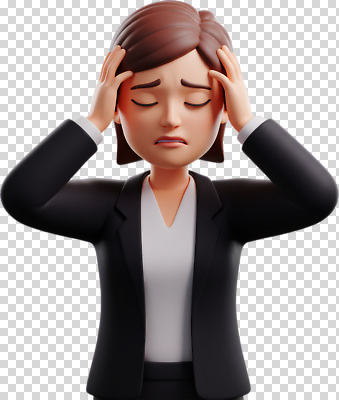 편집이미지 여자 감정 포즈 비즈니스 스트레스 직장 표정 사무실 작업 사회 전문직 집중 고민 PNG 직업 컨셉 회사 사람 공동체 파일형식