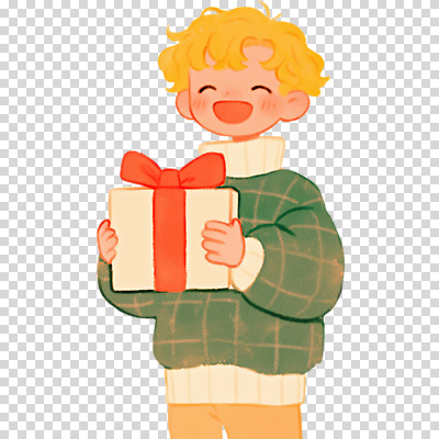 계절 기념일 감정 컨셉 상의 표정 선물 사람 상자 파일형식 어린이 웃음 행복 셔츠 선물상자 크리스마스 기쁨 컬러 겨울 분위기 마음 사랑 편집이미지 PNG