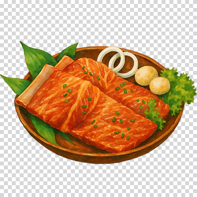 편집이미지 접시 채소 자연 스테이크 요리 식사 신선 맛 해산물 연어 건강식 PNG 나무접시 특별함 식기 음식 컨셉 서양음식 어류 생태계 파일형식