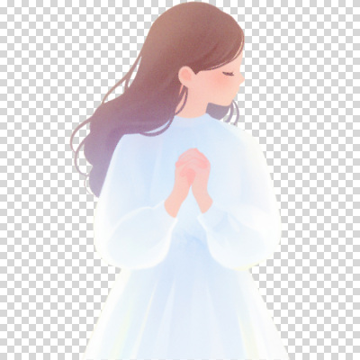 컨셉 사람 파일형식 기도 여자 몽환 신비 분위기 차분 컬러 표현 패션 편집이미지 PNG