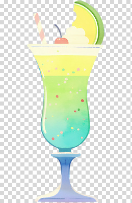 편집이미지 디자인 음료 컬러 디저트 잔 여름 파란색 노란색 파티 칵테일 체리 크림 상큼 PNG 식기 계절 음식 과일 주류 이벤트 파일형식