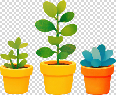 식물 편집이미지 화분 컬러 자연 생명 장식 초록색 인테리어 성장 원예 PNG 다육식물 디자인 취미 생태계 파일형식