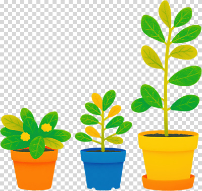 식물 편집이미지 화분 컬러 잎 자연 집안 장식 초록색 정원 성장 원예 PNG 실내 취미 생태계 파일형식