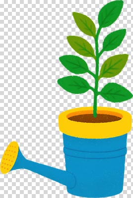 식물 편집이미지 화분 잎 자연 집안 관리 일상 파란색 노란색 환경 흙 물뿌리개 성장 원예 PNG 심기 컬러 모션 실내 취미 라이프 생태계 파일형식