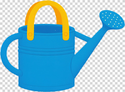 식물 편집이미지 꽃 자연 날씨 손잡이 일상 파란색 노란색 귀여움 정원 봄 물뿌리개 도구 물주기 원예 PNG 계절 컬러 컨셉 모션 취미 라이프 생태계 파일형식