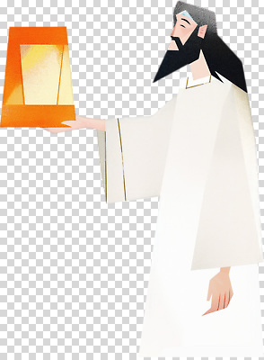 편집이미지 캐릭터 긴머리 디자인 남자 상자 사각형 주황색 흰색 모던 그림 PNG 단순화된 도형 헤어스타일 컬러 사람 파일형식