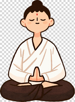컨셉 사람 생활 파일형식 명상 어린이 남자 마음 평화 집중 포즈 차분 생각 조용 라이프 감정 편집이미지 PNG