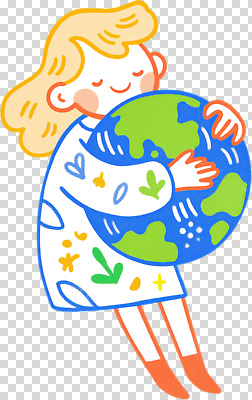편집이미지 손 행복 지구 어린이 자연 따뜻함 사랑 소녀 초록색 지구본 환경 보호 그림 PNG 여자 감정 컬러 컨셉 사람 신체부위 생태계 파일형식