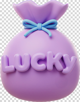 편집이미지 캐릭터 디자인 리본 가방 장식 장난감 보라색 행운 오브젝트 그림 보물 PNG 잡화 컬러 컨셉 파일형식