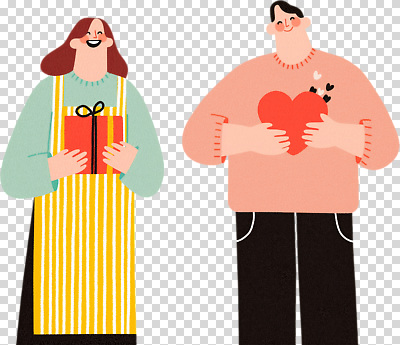 감정 관계 파일형식 사랑 감사 커플 선물 마음 행복 기쁨 계절 따뜻함 컬러 사람 표현 편집이미지 PNG