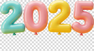 편집이미지 기념일 컬러 이벤트 장식 파티 축제 축하 생일 연도 즐거움 풍선 PNG 2025년 감정 컨셉 파일형식