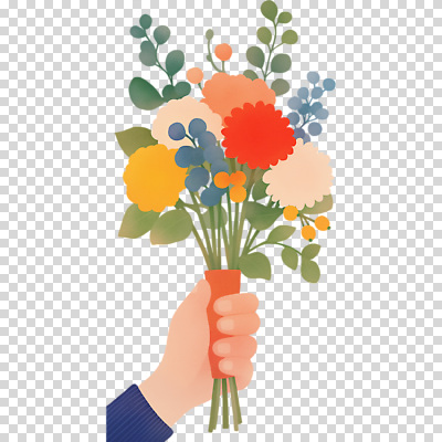 식물 편집이미지 손 꽃 컬러 꽃다발 부케 자연 정원 봄 기쁨 향기 화사함 조화 PNG 뷰티풀 생동감 계절 감정 컨셉 신체부위 생태계 냄새 파일형식