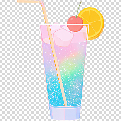 편집이미지 음료 컬러 무지개 과일 잔 여름 얼음 체리 더위 시원함 갈증 레몬 즐거움 파스텔 PNG 자연요소 식기 계절 감정 날씨 학용품 파일형식