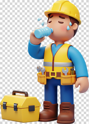 편집이미지 캐릭터 산업 노동자 누끼 안전 물 상자 도구 작업 헬멧 땀 일과 PNG 작업자 자연요소 직업 보호장비 파일형식