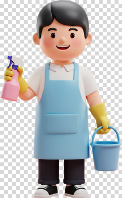 편집이미지 캐릭터 가사 누끼 일상 주방 청결 청소도구 청소 세제 물통 준비 애니메이션 PNG 라이프 도구 위생 파일형식