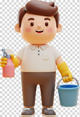 편집이미지 캐릭터 디자인 행복 컬러 가정 모션 미소 누끼 귀여움 청결 청소 양동이 준비 애니메이션 PNG 세정제 감정 컨셉 표정 위생용품 위생 파일형식