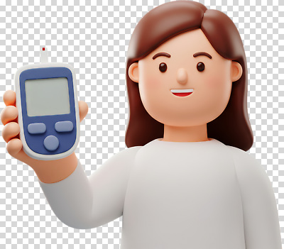 편집이미지 캐릭터 의학 의료기기 건강 관리 웃음 질병 예방 PNG 건강검진 당뇨병 측정기 표정 기계 검사_조사 파일형식