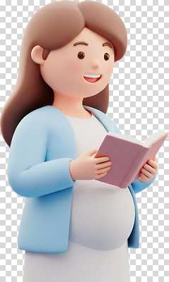 편집이미지 여자 행복 감정 포즈 웃음 일상 책 독서 재킷 임신 체험 편안함 PNG 컨셉 표정 사람 라이프 외투 감각 파일형식