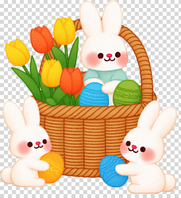 동물 편집이미지 캐릭터 꽃 컬러 자연 놀이 부활절 장식 바구니 귀여움 계란 봄 토끼 즐거움 PNG 생동감 식물 계절 기념일 감정 컨셉 포유류 반려동물 알 생태계 파일형식