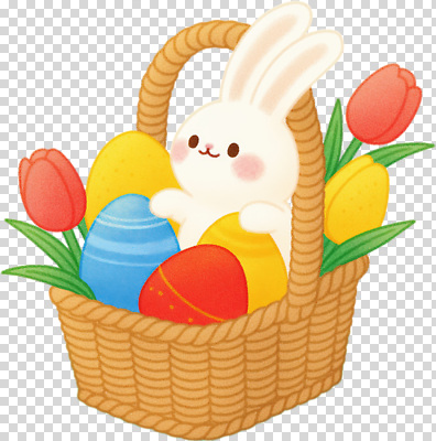 편집이미지 꽃 가족 부활절 장식 빨간색 파란색 노란색 바구니 귀여움 계란 축제 봄 토끼 즐거움 애니메이션 PNG 식물 계절 기념일 감정 컬러 컨셉 포유류 관계 반려동물 알 파일형식
