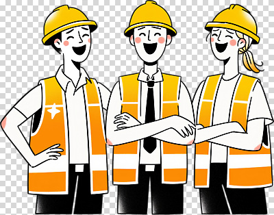 편집이미지 직업 옷 건축 감정 협력 노동자 대화 웃음 안전 여러명 업무 안전모 직원 PNG 다수 표정 말하기 사람 작업 헬멧 안전장비 파일형식