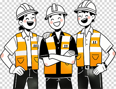 편집이미지 직업 남자 건축 포즈 협력 노동자 건설업 웃음 안전 조끼 작업 헬멧 PNG 작업자 산업 표정 사람 외투 보호장비 파일형식