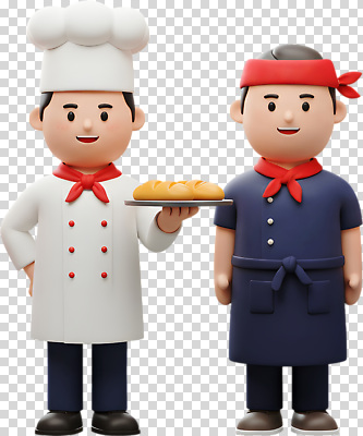 편집이미지 직업 음식 빵 협력 디저트 요리 미소 누끼 요리사 빵집 조리복 고객 제빵 PNG 유니폼 표정 제과제빵 상점 파일형식