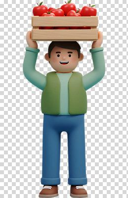 편집이미지 캐릭터 남자 감정 농업 과일 웃음 누끼 상자 농장 정원 농사 활발 수확 신선 작업 사과 PNG 산업 컨셉 표정 사람 파일형식